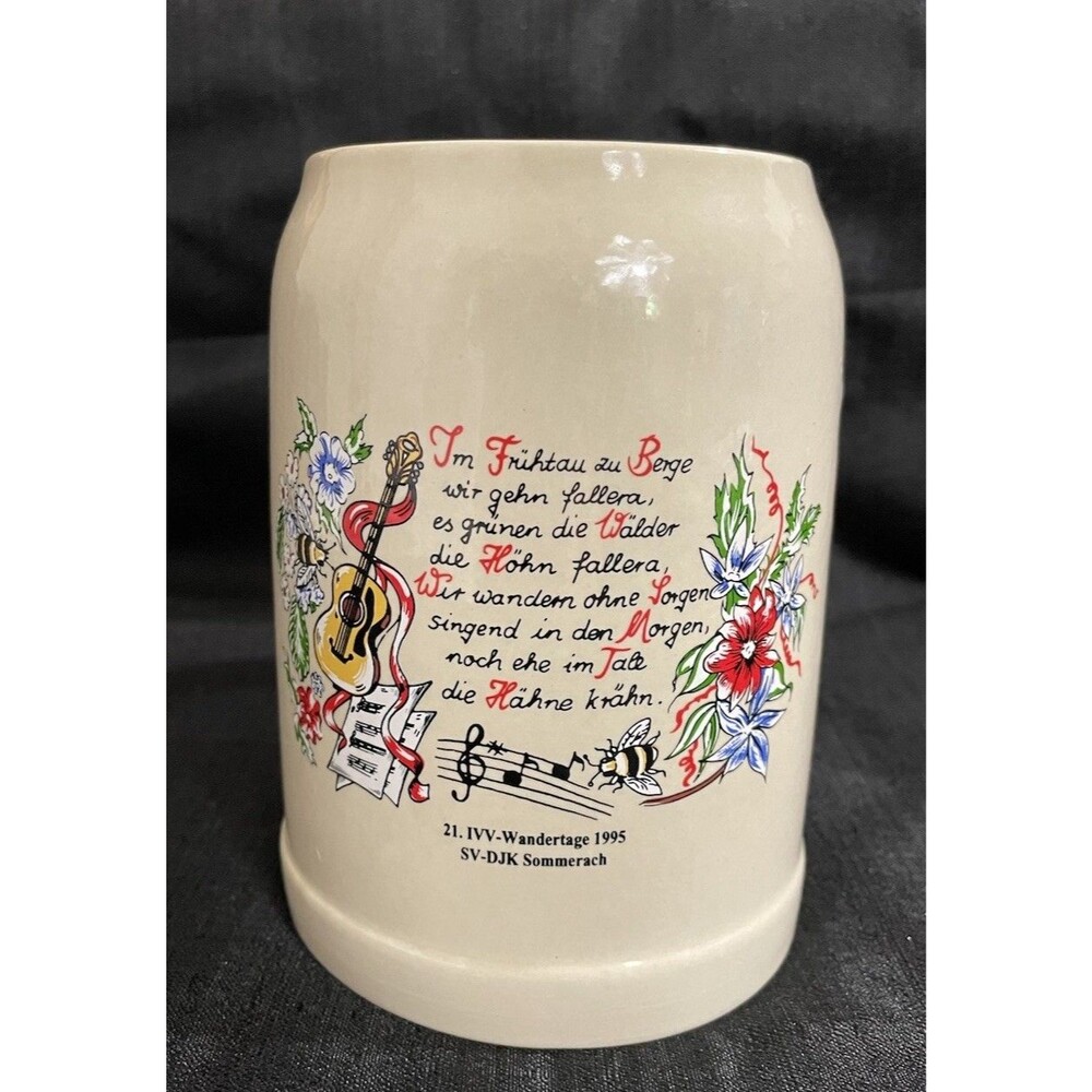 1995 Wandretage Commerce beer stein mug Walk Germany VTG